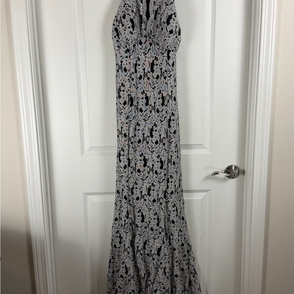 Night Way Collections Black and White Maxi Dress 🖤✨